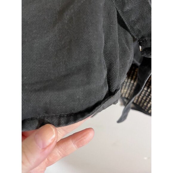 Jane Ashley Western Tapestry Vest 2X Brown Striped Denim Southwest Vintage 80s - Picture 11 of 13